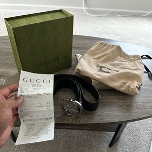 Black Gucci Belt Brand New